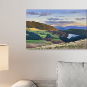 Sunset Over Cantref Reservoir by Dawn Harries 