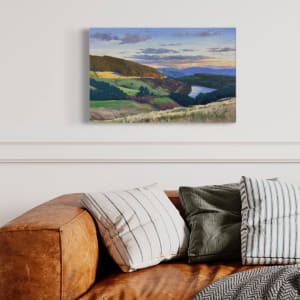 Sunset Over Cantref Reservoir by Dawn Harries 