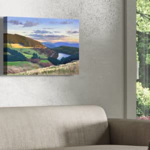 Sunset Over Cantref Reservoir by Dawn Harries 