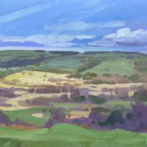 Llantrisant Common Under a Winter Sky by Dawn Harries  Image: small file