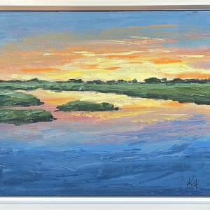Sunset's over marsh by Holt Cleaver