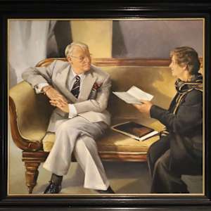 Tony and Thorva Hewison by Peter Churcher