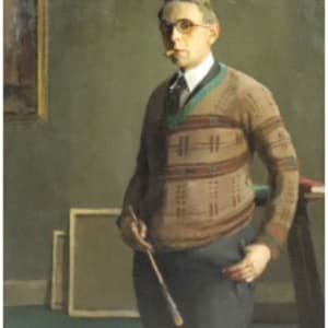 Self Portrait with Cigar, 1929 by Tunis Ponsen 