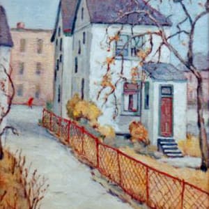 The Red Fence by Tunis Ponsen 