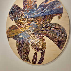 Anticipating by Nikki Jacquin  Image: Side view of cradleboard.