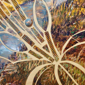 Anticipating by Nikki Jacquin  Image: Corrugated copper detail.