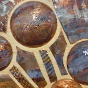 Anticipating by Nikki Jacquin  Image: Texturized Domed Copper Detail.