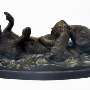 Otter and Pup #2 of 5 by Dave Gejdos 