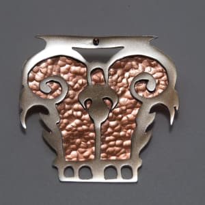 Lines And Paisleys - Brooch by Nikki Jacquin
