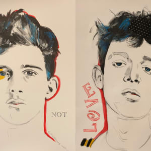 LOVE IS - FEAR NOT (Diptych) by Shelley McGillivray