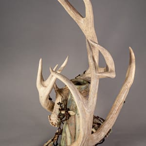 Story Of The Storm - Antler Vase #14 by Jeffrey Taylor 