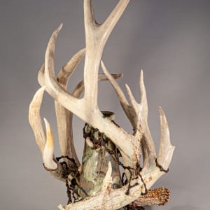 Story Of The Storm - Antler Vase #14 by Jeffrey Taylor 