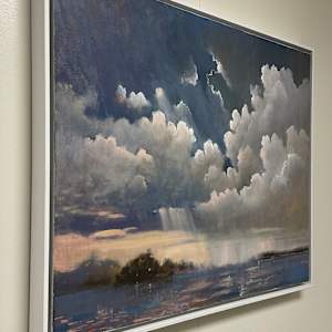 Cumberland Head by Tim Eaton  Image: Cumberland Head in white floater frame.