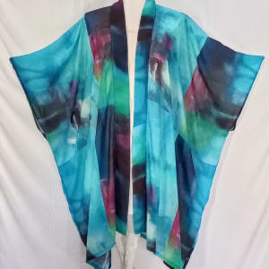 Blue Abstract Kimono