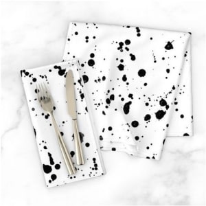 Splats Dinner Napkin by Sally Sutton Textiles 