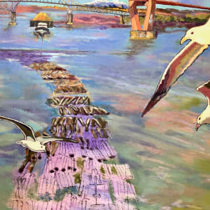 'The Working River'  Image: A salmon fishery that stretches from late spring through late fall is one of the world’s greatest. approaches the Pacific Ocean, the mighty Fraser is dominated by ports, cranes, ocean shipping, towering bridges, railway tracks and the industrial sprawl that spreads all the way into Vancouver.
