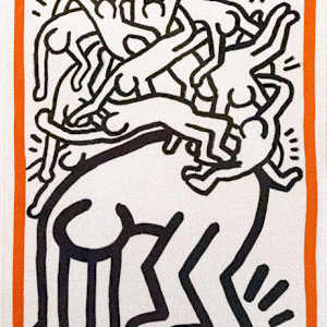 United Nations - Fight AIDS Worldwide by Keith Haring