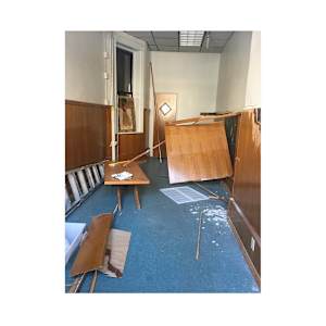 Destroyed Storefront by Heidi Schlatter