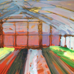 Gilded Veggie High Tunnel, Mississippi County, Arkansas, painted on location #GildTheDelta 