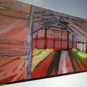 Gilded Veggie High Tunnel, Mississippi County, Arkansas, painted on location #GildTheDelta 