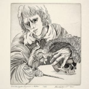 Lucas van Leyden Engraves a Feather, A/P  Image: © Evan Lindquist / Artists Rights Society (ARS), New York