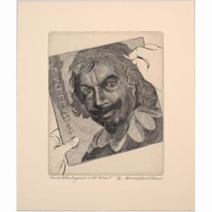 Evan Lindquist Engraves Engravers, curated by Norwood Creech, 2022 by    Evan Lindquist  (1936-2023)  Image: 18. Claude Mellan Engraves a Self-Portrait, 19/25, Copperplate Engraving, 9.6 x 7.9 in (24.38 x 20.07 cm), Evan Lindquist 2008

© Evan Lindquist / Artists Rights Society (ARS), New York. Inventory Number: EVAN30.2022-18

CLAUDE MELLAN, French (1598 - 1688)

“In 1649, Claude Mellan engraved his extremely famous “Veil of Saint Veronica”. He used only one single spiral line — beginning at the tip of Jesus’ nose — spiraling outward. Fourteen years earlier, Mellan had engraved his own self-portrait, but he had used the old traditional cross-hatch method for shading.

“What if Mellan had tried engraving his own self-portrait with some of that spiral line shading he would invent 14 years later to shade the face of Jesus?

“This… shows my own attempt at spiral-line shading on the face of Claude Mellan. (Every year on my birthday, I remember to wish Claude Mellan a Happy Birthday.)” - Evan Lindquist 2008

Born May 23, 1598, Claude Mellan became one of the most notable engravers in 17th century France. One of his greatest achievements was his 1649 engraving, “The Sudarium of Saint Veronica”, also known as “The Veil of Christ”. Mellan had perfected a unique technique of engraving wherein, rather than creating shade and form using cross hatching, he used parallel lines.

For loan inquiries or further information about the prints, please contact 
Erica Kinias, Ph.D. Program Director, 
Master of Arts in Gallery and Museum Management [MGMM], 
Western Colorado University, 1 Western Way, Gunnison Colorado 81231 
(970) 943-2037, 
www.western.edu/mgmm 

For further information about Evan Lindquist and his copperplate engravings, along with full bio, resources, and images from all editions, please visit EvanLindquist.com
