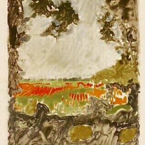 Milo Monoprint - View from the Levee (Between the Trees), Rivervale, St Francis-Little River Floodway/ Sunken Lands 