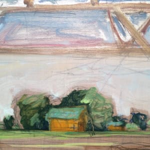 View under the Pivot, Poinsett County, Arkansas, painted on location #GildTheDelta 