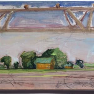 View under the Pivot, Poinsett County, Arkansas, painted on location #GildTheDelta 