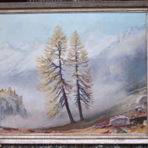 Two Trees on a Mountain Slope by Paul Emil Wyss
