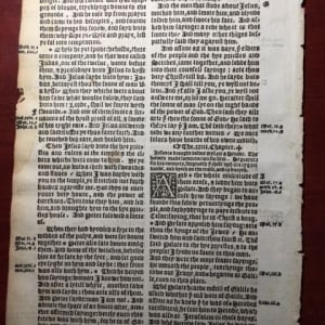 1549 Matthew-Tyndale 2nd Ed Bible Luke 22 vs 39 Mt. of Olives by Bible