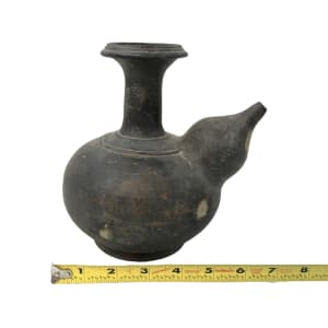 Chinese Earthenware Ritual Water Vessel by Ming Dynasty 