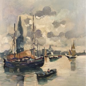 Boats in the Harbor by Reliable, Newark, N.J. 