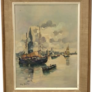 Boats in the Harbor by Reliable, Newark, N.J.