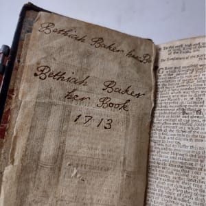 1693 Holy Bible: Printed Charles Bill by Bible  Image: Owner: Bethiah Baker 1713