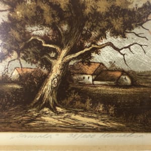 Slovakian Lithographs-Countryside: 2 of 2 by Anna Hawzcova? 