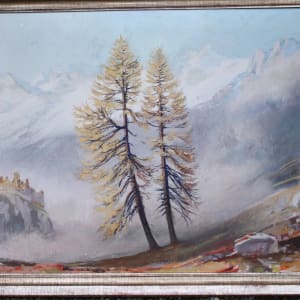 Two Trees on a Mountain Slope by Paul Emil Wyss 
