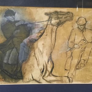 Deux Etudes De Cavalier by Edgar Degas 