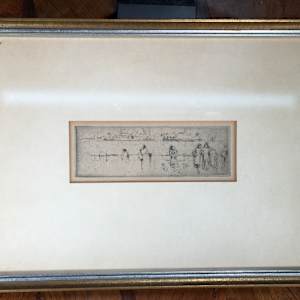 A Sketch of the Embankment by James Abbott McNeill Whistler 