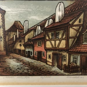 Slovakian Lithographs-Town: 1 of 2 by Anna Hawzcova? 