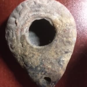First Century Roman Oil Lamp by Bible