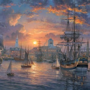 Charlestown Harbor by Abraham Hunter