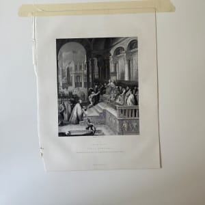 London, Virtue & Co. Framed Antique Etching 1 pair 