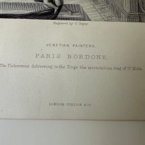 London, Virtue & Co. Framed Antique Etching 1 pair 