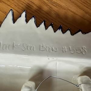 Black Sea Bass Ceramic by Caroline & Lauren Grainger 