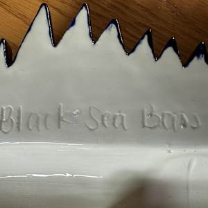 Black Sea Bass Ceramic by Caroline & Lauren Grainger 