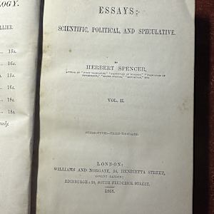 Essays: Scientific, Political, and Speculative Vol. 2 1868 