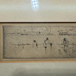 A Sketch of the Embankment by James Abbott McNeill Whistler 