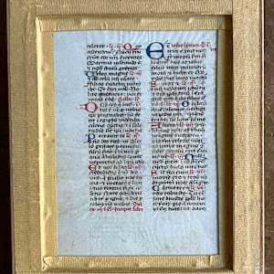 Medieval Illuminated Manuscript 