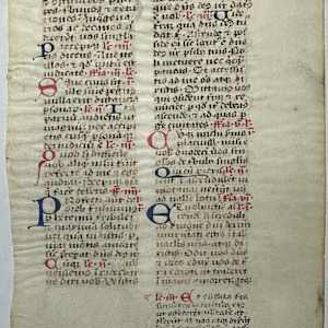 Medieval Illuminated Manuscript 